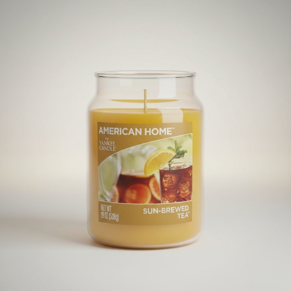 Yankee‎ Candle American Home Sun-Brewed Tea Large Jar - 19 oz - NWT
